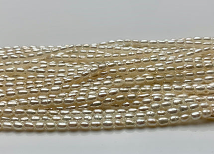 2-2.5x3.5 mm AAAA Natural White Rice Tiny Seed Freshwater Pearls High Luster Very Rare Genuine Natural High Luster Freshwater Pearls #P1480