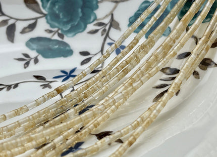 2x4 mm Tube Shape Watermelon Quartz Gemstone Beads Genuine Gold Color Quartz Gemstones Loose Spacer Beads 15.5 Inches Strand #3934