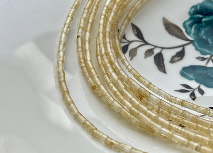 2x4 mm Tube Shape Watermelon Quartz Gemstone Beads Genuine Gold Color Quartz Gemstones Loose Spacer Beads 15.5 Inches Strand #3934