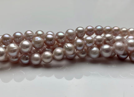 6.5-7 mm AA Natural Light Pink/Peach Pink/Mauve Pink Potato Freshwater Pearls Genuine High Luster Natural Pink Color Freshwater Pearls #1385