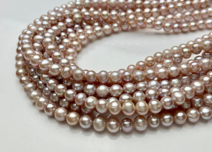 6.5-7 mm AA Natural Light Pink/Peach Pink/Mauve Pink Potato Freshwater Pearls Genuine High Luster Natural Pink Color Freshwater Pearls #1385
