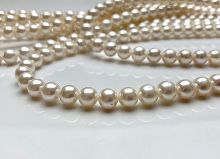 8 mm AAA Extra Shiny Natural White Perfect Round Freshwater Pearls Genuine Natural Pearl Beads High Luster White Bridal Pearls #1803