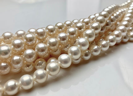 8 mm AAA Extra Shiny Natural White Perfect Round Freshwater Pearls Genuine Natural Pearl Beads High Luster White Bridal Pearls #1803
