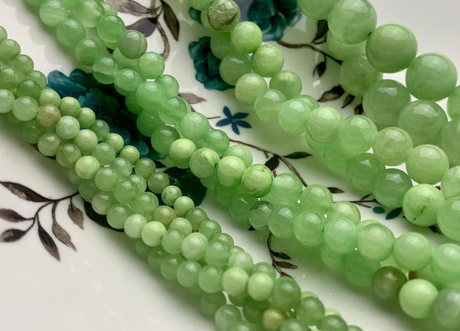 4mm 6mm 8mm 10mm 12mm Natural Green Smooth Round Shape Calcite Gemstone Beads Top Quality Genuine Natural Green Calcite Gemstone Beads #3801