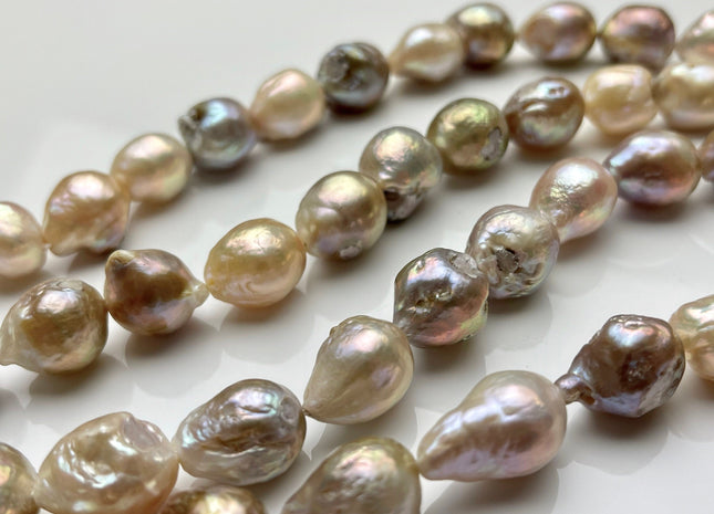 13x16 mm Natural Pink Color Baroque Freshwater Pearl Beads B Grade Genuine Baroque Pearls Natural Pink Color Freshwater Pearl Beads #1155