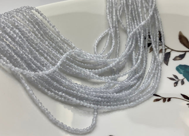 BEST DEAL 2 mm AAA Faceted Round Tiny Cat Eye Gemstone Bead Genuine Cat Eye Loose Bead 15.5 Inches Strand #2556