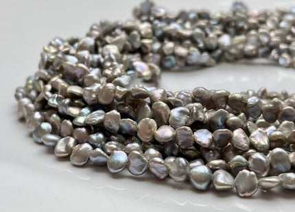 5-6.5mm AA Gray Color W/ Slightly Pink Luster Tiny Keshi Nugget Freshwater Pearl Beads Genuine Freshwater Tiny Keshi Nugget Pearls #P1936