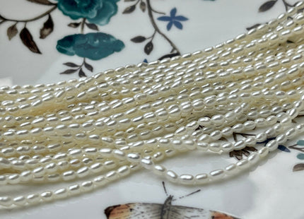 2-2.5x4 mm AAAA Natural White Rice Tiny Seed Freshwater Pearl High Luster Seed Freshwater Pearls Genuine Top Quality Pearls #P2138