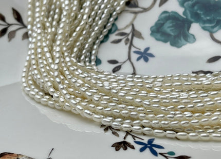2-2.5x4 mm AAAA Natural White Rice Tiny Seed Freshwater Pearl High Luster Seed Freshwater Pearls Genuine Top Quality Pearls #P2138