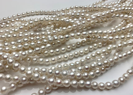 5-6x6-7 mm AAAA Natural White High Luster Baby Edison Baroque Freshwater Pearl Beads Genuine Tear Drop Shape Small Edison Pearls #P1820