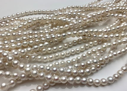 5-6x6-7 mm AAA Natural White High Luster Baby Edison Baroque Freshwater Pearl Beads Genuine Tear Drop Shape Small Edison Pearls #P1820