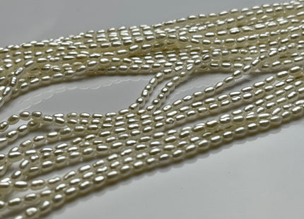 2-2.5x4 mm AAAA Natural White Rice Tiny Seed Freshwater Pearl High Luster Seed Freshwater Pearls Genuine Top Quality Pearls #P2138
