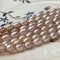 5x7-8 mm AAA Natural Pink Rice / Oval Freshwater Pearls Genuine Freshwater Pearls Beads Cultured Freshwater Pearls Natural Pink Color #1149