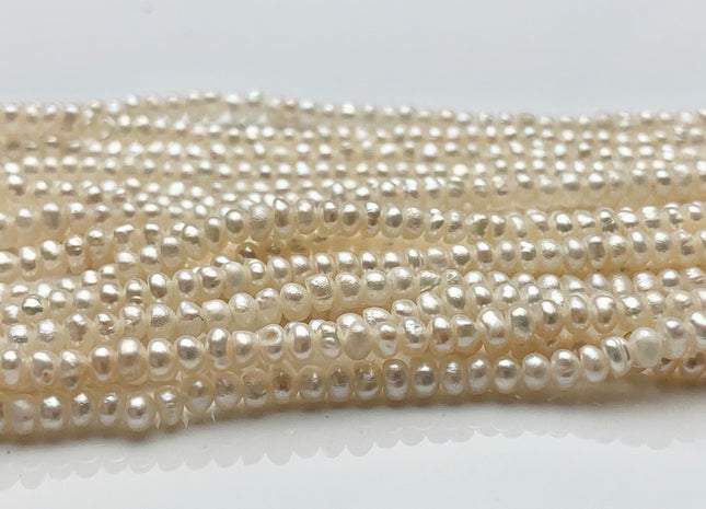 2-3 mm Tiny Freshwater Pearl Beads Seed Pearls Natural White Freshwater Small Potato Pearl Beads Tiny Seed Pearls #P1390