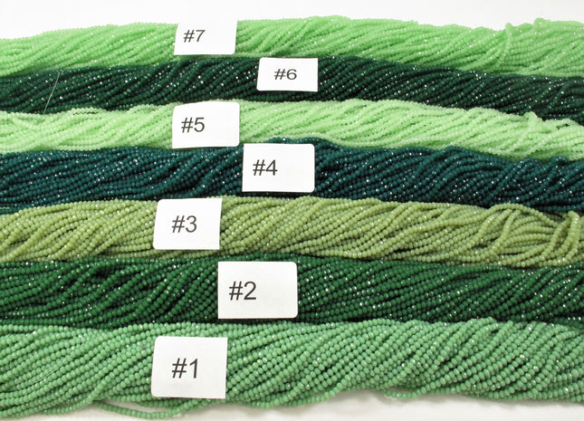 3-3.5 mm Faceted Rondelle Czech Crystal Seed Beads 64 Colors to Select #541