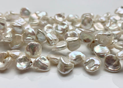 10-12 mm AA Natural White Keshi Freshwater Pearls Top Drilled Keshi Pearl Beads High Luster Genuine Natural Keshi Pearl #P1345