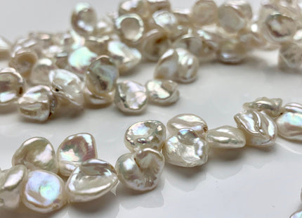 10-12 mm AA Natural White Keshi Freshwater Pearls Top Drilled Keshi Pearl Beads High Luster Genuine Natural Keshi Pearl #P1345