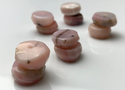 7-8x16 mm Faceted Rondelle Shape Natural Pink Opal Gemstone Genuine Quality Natural Color Pink Opal Gemstone #2260