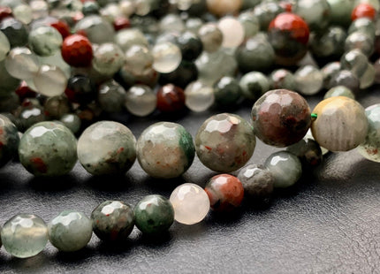 4mm 6mm 8mm 10mm AAA Faceted Round Africa Bloodstone Beads High Quality Round Africa Bloodstone Loose Beads 15.5 Inches Strand #2790