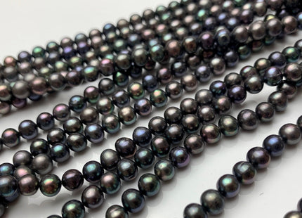 5 mm Peacock Potato Freshwater Pearls Beads Genuine Peacock Freshwater Pearls #1418