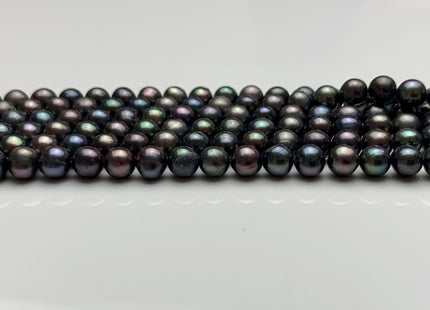 5 mm Peacock Potato Freshwater Pearls Beads Genuine Peacock Freshwater Pearls #1418