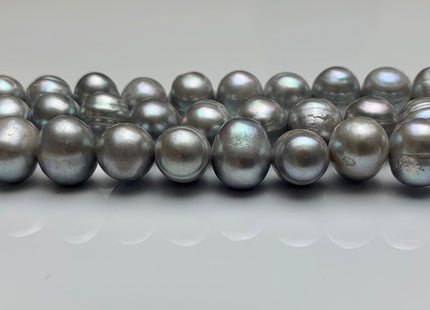 11-12mm Gray Ringed Potato Freshwater Pearl Beads Genuine Freshwater Pearls Ringed Potato Freshwater Pearls #1170