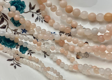 4mm 6mm 8mm 10mm 12mm Smooth Round Peach Pink Aventurine Gemstone Beads Soft Pink Aventurine Loose Beads 15.5 Inches Strand #3233