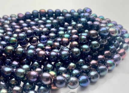 8 mm AAA Blue Peacock Edison Baroque Freshwater Pearls Genuine Rare Cultured High Luster Smooth And Shiny Edison Baroque Pearls #P1016