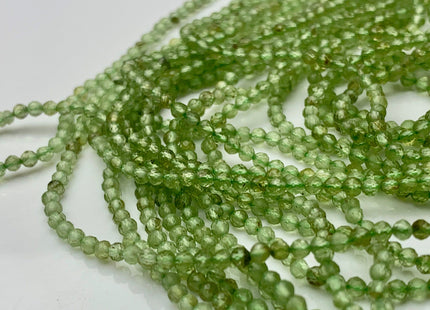 2 mm AAA Natural Color Micro Faceted Round Peridot Gemstone Beads Top Quality Genuine Natural Green Peridot Gemstone Beads #3682
