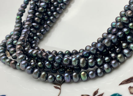 4x5 mm AA Peacock Potato Freshwater Pearl Beads Genuine Cultured Small Tiny Freshwater Pearls #P1407