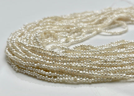 1.8-2 mm AA Natural White Tiny Seed Freshwater Pearl Beads Genuine Quality High Luster White Potato Freshwater Seed Pearls #P1956