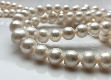 12-16 mm AA Jumbo Natural White Potato Freshwater Pearl Beads Genuine Natural Quality Pearls Lustrous White Freshwater Pearls #199