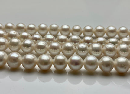 9 mm AAA Round Shape Natural White Freshwater Pearls Beads Genuine High Quality Natural Freshwater Pearl Beads #1161