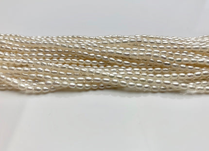 2-2.5x3-4 mm AAAA Natural White Rice Tiny Seed Freshwater Pearls High Luster Seed Freshwater Pearls Genuine Top Quality Pearls #P1819
