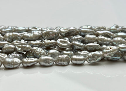 6-7x8-12 Gray Color Keshi Nugget Freshwater Pearl Beads Very Rare Genuine Freshwater Small Keshi Rice Nugget Pearls #P1896