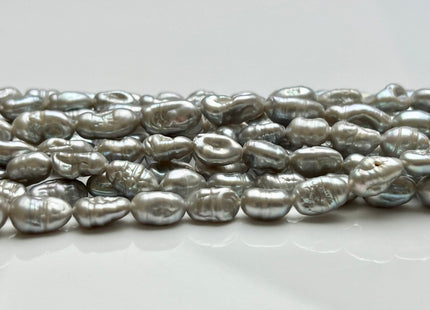 6-7x8-12 Gray Color Keshi Nugget Freshwater Pearl Beads Very Rare Genuine Freshwater Small Keshi Rice Nugget Pearls #P1896