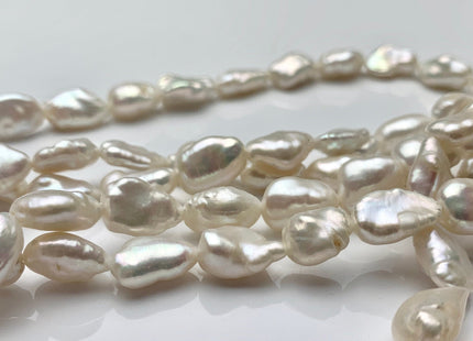 9-11x15-23 mm AA Natural White Biwa Stick Freshwater Pearls Genuine Natural White Stick Pearls Natural Freshwater Pearl Beads #1721