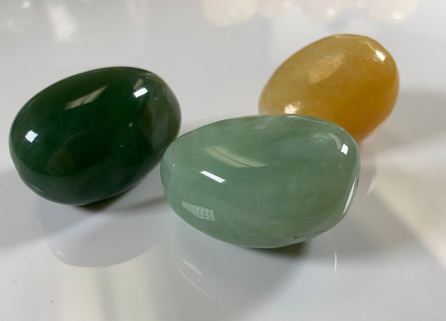 30x40 mm Natural Color Smooth Nugget Gemstone Yellow Jade OR New Jade Natural Color Chunky Gemstone large Hole 2.0 mm Beads #2210