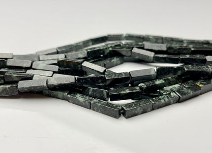 4-5x13 mm Cuboid Tube Shape Black Green African Turquoise Gemstone Beads Turquoise Gemstones Loose Beads 15.5 Inches Strand #3860