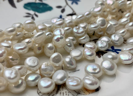 6-7x8mm AAA Very Rare Natural White Top Drilled Keshi Nugget Freshwater Pearl Genuine High Luster Dancing Smooth And Shiny Pearl #P1235