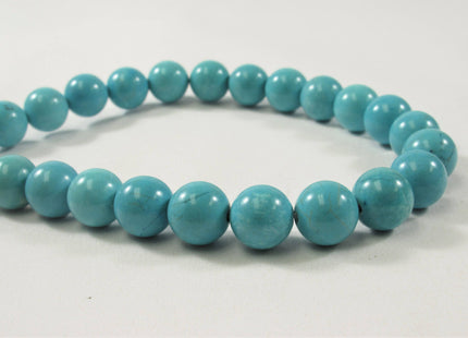 WHOLESALE 8 mm Smooth Round White OR Blue Howlite Jasper Gemstone Beads, Round Smooth Howlite Beads #498