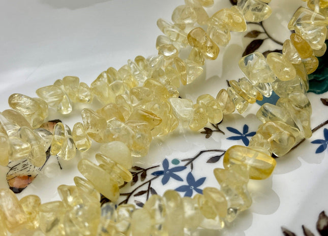 10-13 mm Natural Yellow Color Citrine Gemstone Beads Irregular Chips Shape Genuine Yellow Color Citrine Gemstone Loose Beads #3890