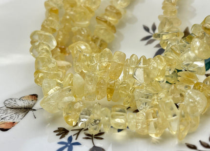 10-13 mm Natural Yellow Color Citrine Gemstone Beads Irregular Chips Shape Genuine Yellow Color Citrine Gemstone Loose Beads #3890