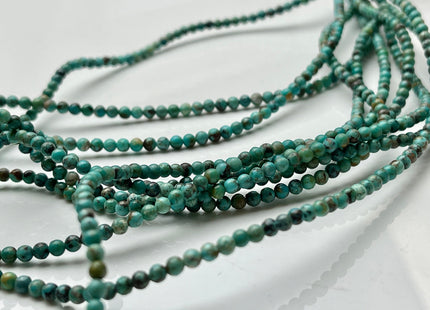 2.5 mm 100% All Natural Smooth Round Turquoise Gemstones Multi Color Brown Blue Green Color Turquoise Beads #4107