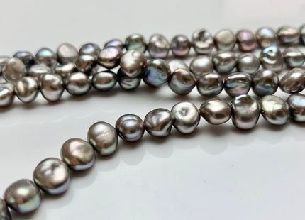 6-7 mm AAA Keshi Nugget Freshwater Pearl Beads Gray OR Bronze Copper Color Genuine Keshi Freshwater Pearls #343