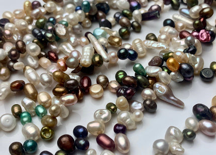 6-10 mm Multi Color Freshwater Pearl Top Drilled Keishi And Nugget Pearl Beads Multi Color And Shape Pearls Mixed Color Pearls. #1510