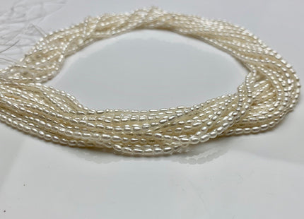 2.5x3-4 mm AAA Natural White Rice Tiny Seed Freshwater Pearl High Luster Seed Freshwater Pearls Genuine Natural Rice Freshwater Pearls #1266