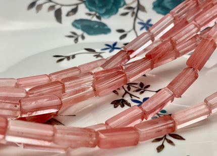 4-5x13 mm Cuboid Tube Shape Watermelon Color Agate Gemstone Beads Pink Agate Loose Beads 15.5 Inches Strand #2968