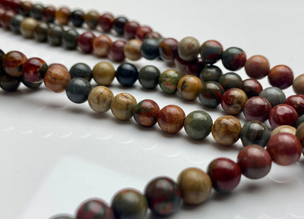 4mm 6mm 8mm 10mm AAA Smooth Round Natural Red Creek Jasper Gemstone Beads Multi Red Green Brown Color Jasper Loose Beads #2297