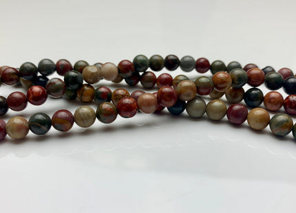 4mm 6mm 8mm 10mm AAA Smooth Round Natural Red Creek Jasper Gemstone Beads Multi Red Green Brown Color Jasper Loose Beads #2297